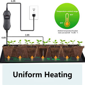 Best Selling Premium Durable Waterproof Seedling <b>Heat</b> <b>Mat</b> with Temperature Display Controller for Indoor <b>Plant</b> Growth - Product Image 2