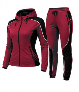 Conjunto Deportivo Premium para Mujer, Moderno y Elegante, Ropa Deportiva de Dos Piezas, Conjunto de Fitness Cómodo y a la Moda, de Felpa - Product Image 1