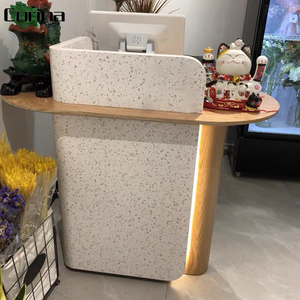 Personalizado de lujo blanco novela de acrílico sólido superficie de la tienda de uñas hotel salón de recepción - Product Image 6
