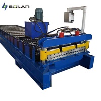 Máquina de fabricación de paneles de chapa corrugada automática de alta velocidad para techos, formación de azulejos con componentes de núcleo de Motor de rodamiento de engranajes