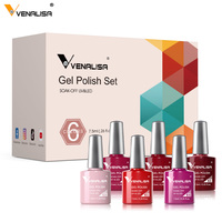 Nouveau Kit de Vernis à Ongles en Gel UV Venalisa 6 Couleurs Salon de Manucure Vente Chaude
