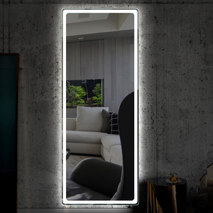 Espejo de pared moderno de cuerpo entero con Vestidor de suelo Decoración elegante para comedor - Product Image 5
