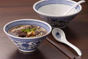 Tazón de 8 Pulgadas y 1200 ml para Fideos Ramen 100% Melamina, Diseño Tradicional Chino, Tazón Grande para Fideos <span class=keywords><strong>Dandan</strong></span>, Malatang, Zhajiangmian - Product Image 2