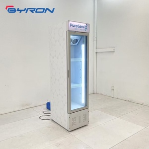 Narrow Body Vertical Display <b>Freezer</b> Single Glass Door Commercial Frozen Product Chiller Pharmacy Health Beauty Serum BC Narrow - Product Image 1