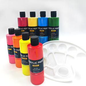 Vente chaude 2025, 18 couleurs, 250 ml, grand flacon de peinture acrylique, ensemble de peinture acrylique, sûr, non toxique, professionnel, fournitures d'art pour le verre, vente en gros - Product Image 2