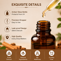 Huile essentielle de cannelle 100% pure et naturelle, en vrac, biologique, distillée à la vapeur, écologique, pour aromathérapie et arôme alimentaire naturel