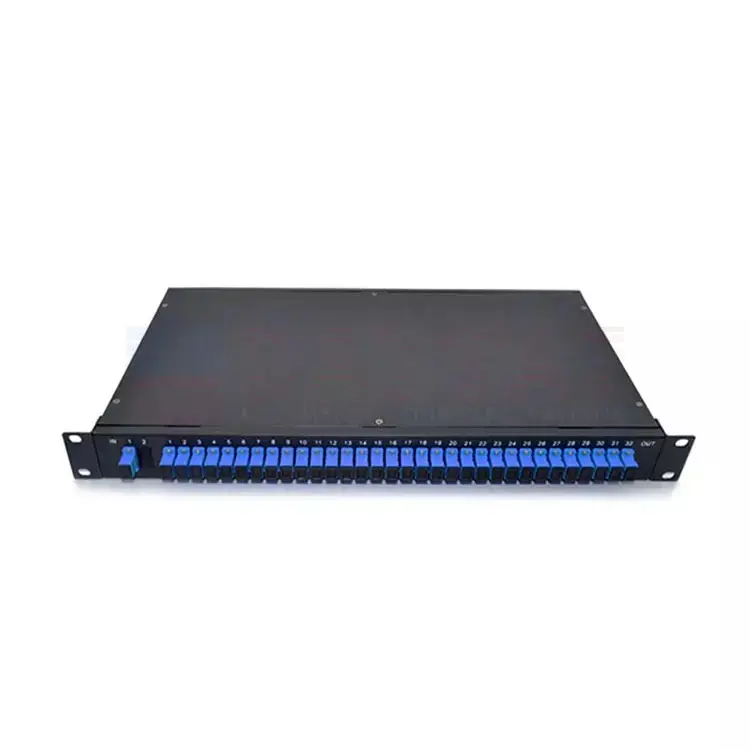 Divisor de PLC de montaje en rack de telecomunicaciones 1X64 conector SC/UPC para datos de centro FTTH