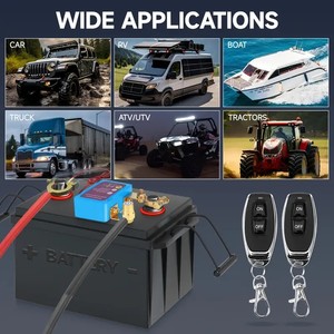 อุปกรณ์ป้องกันแบตเตอรี่รีโมตควบคุมอัจฉริยะ12V/24V สวิตช์ปิดไฟรถยนต์ป้องกันการรั่วไหลสำหรับการสูญเสียพลังงาน - Product Image 4