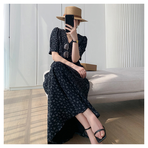 2024 estate nuova moda dimagrante ragazze abiti <span class=keywords><strong>da</strong></span> festa temperamento nero abito <span class=keywords><strong>da</strong></span> vacanza francese abbigliamento <span class=keywords><strong>da</strong></span> donna - Product Image 6