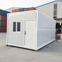 Maison pliable détachable économique de 20 pieds avec chambre et salle de bain, conteneur habitable pliable pour voitures