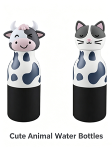 Nouvel Arrivage – Bouteilles d'eau isothermes Emode 304 en gros pour enfants, 450 ml, avec paille - Product Image 3