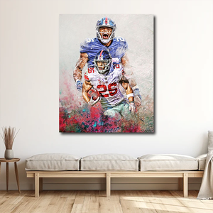 Vente en gros de <span class=keywords><strong>New</strong></span> <span class=keywords><strong>York</strong></span> Giants Impressions sur toile Giants Football Impressions Art mural sportif pour la décoration de la maison - Product Image 1