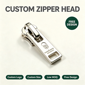 Tirador de Cremallera Metálico Personalizado de Aleación de Zinc con Logotipo Grabado para Chaquetas y Bolsos - Precio Mayorista - Product Image 1
