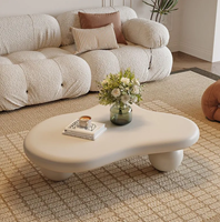 Table basse moderne de luxe en forme de nuage avec rangement pour salon, chambre, hôtel ou appartement – Mobilier de réunion