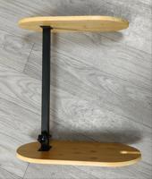 Plateau de bain en bambou, marron, rectangulaire, plateaux TV, plateau de canapé, table d'appoint en forme de C, tables de plateau TV
