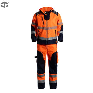 Combinaison de travail de sécurité pour hommes JIADE WorkPro Series, résistante à l'eau, grandes poches, travaux routiers, secours d'urgence, chantier de construction - Product Image 3