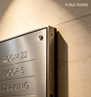 Letrero de Neón Acrílico Personalizado para Puerta, Placa de Número de Habitación de Hotel, Letrero de Número de Casa para Montar en la Pared, Logotipo Personalizado, Forma y Color, Oficina, Boda, Taxi