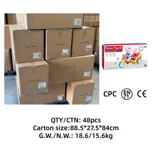 Nuovo Triciclo Elettrico <span class=keywords><strong>Peppa</strong></span> Pig con Musica e Luci, Auto Giocattolo a Forma di Maialino per Bambini e Papà - Product Image 5