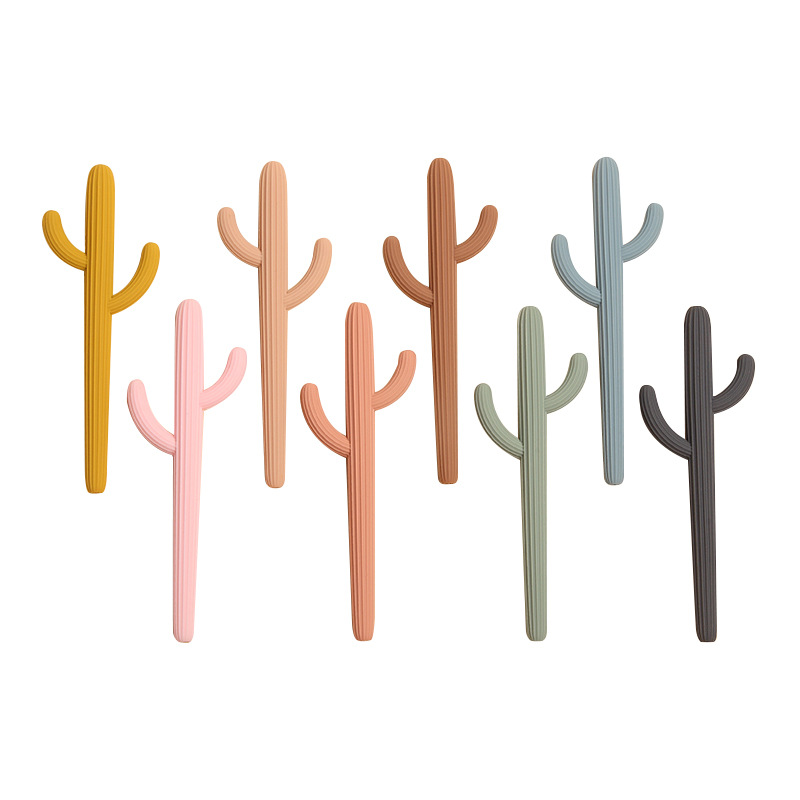 Детские Прорезыватели для зубов Силиконовый Bpa бесплатных пищевых cactusteething успокаивающие игрушки соломенная шляпа для младенцев, платья с оборками, жевать игрушка для всасывания потребности