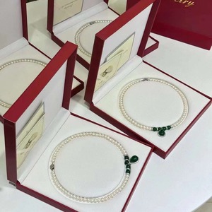 Collar de Perlas de Agua Dulce de 7-8 mm, Redondas, Blancas, Grado AAA, con Colgante de Plata, Estilo Clásico, Joyería de Regalo para Mujer - Product Image 4