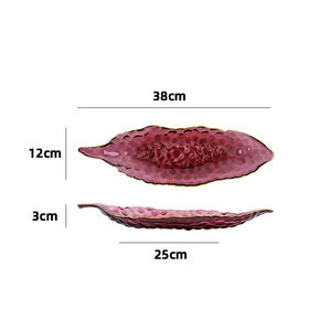 <span class=keywords><strong>Assiette</strong></span> <span class=keywords><strong>de</strong></span> poisson décorative irrégulière en cristal <span class=keywords><strong>de</strong></span> <span class=keywords><strong>pois</strong></span> verts avec bordure dorée pour la décoration <span class=keywords><strong>de</strong></span> la maison plateaux d'affichage <span class=keywords><strong>de</strong></span> service <span class=keywords><strong>de</strong></span> nourriture <span class=keywords><strong>de</strong></span> Sushi <span class=keywords><strong>de</strong></span> fruits - Product Image 4