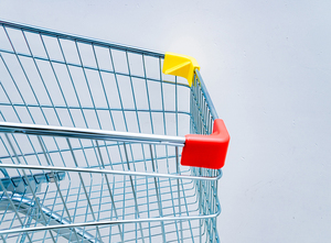 बड़े वॉल्यूम सुपरमार्केट सेवा योग्य शॉपिंग कार्ट ट्रॉली धातु खरीदारी कार - Product Image 5