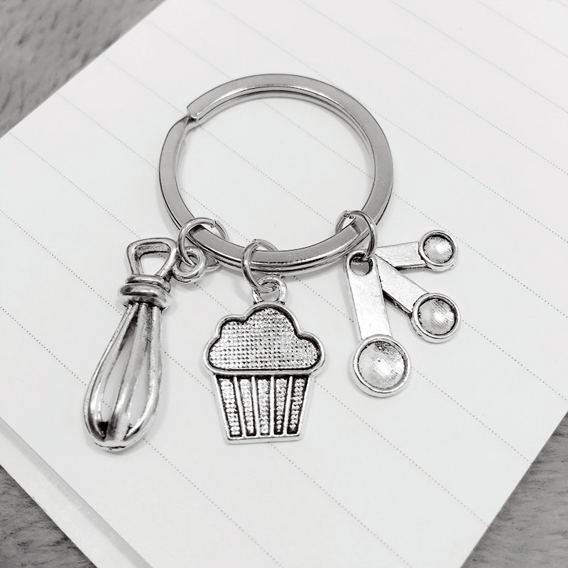 Portachiavi Cucchiaio Posate In Metallo Argento – Ciondolo Unisex, Nuovo Con Etichette