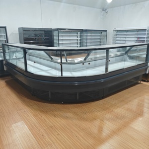 Vitrine pour viande fraîche de supermarché Porte en verre Armoire de charcuterie Vitrine Réfrigérateur avec salle de stockage - Product Image 1