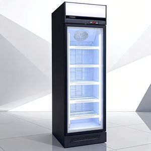 Réfrigérateur commercial vertical avec <span class=keywords><strong>porte</strong></span> vitrée, vitrine réfrigérée pour boissons - Product Image 2