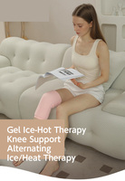 Genouillère en gel réutilisable de haute qualité, chaude et froide, manchon de compression en gel flexible, genouillère en gel, poche à glace