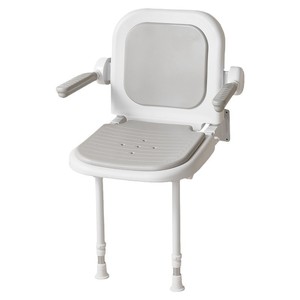 Baiyurui Wall Mounted <b>Shower</b> <b>Chair</b> 150kg Load Capacity Aluminum Alloy Safety Bath Stool <b>For</b> <b>Elderly</b> And Disabled - Product Image 3