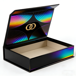 กล่องน้ำหอมปิดผนึกด้วยแม่เหล็กเคลือบทอง พร้อมโลโก้พิมพ์ UV สี่สี และปั๊มร้อน สำหรับใช้เป็นของขวัญและงานฝีมือ - Product Image 1