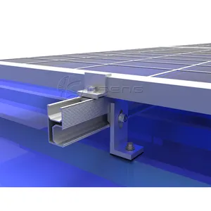 Produits solaires Vente en gros 10Kw Système de montage de toit solaire Montage de panneaux solaires Rail en aluminium