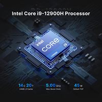 Mini PC BOSGAME P2 Intel I9-12900H (14C/20T 5.0GHz) 32 Go DDR4 1 To SSD PCIe pour HDMI DP USB4 Wi-Fi6E BT5.2 Double LAN