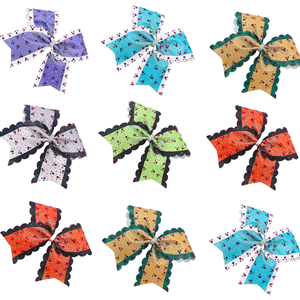 Lớp lấp lánh Sequins Trọng lượng nhẹ cổ vũ tóc phụ kiện màu hồng cổ Vũ Cung - Product Image 1