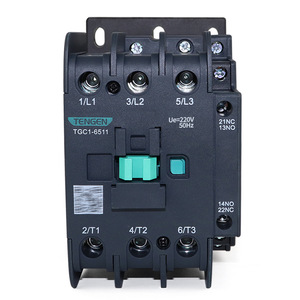 Contactor de CA Tengen TGC1-6511, 80A, 220V, Trifásico, Montaje en Riel DIN - Product Image 1