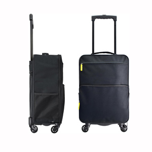 2023 Unisex Modischer faltbarer Geschäfts reise koffer Polyester-Trolley-Gepäck mit Spinner-Caster und Schloss - Product Image 6