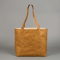 Sac fourre-tout en papier Dupont écologique recyclé, personnalisable avec logo, lavable, résistant aux déchirures, réutilisable, avec matériau de poignée personnalisable