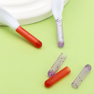 Nuovo Design stampato personalizzato gradazione viola plastico in plastica con laccio in pizzo punta per coulisse - Product Image 3