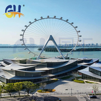 Grande Roue Géante de 128 Mètres de Haute Qualité par des Fabricants Chinois pour Équipement de Parc d'Attractions Extérieur