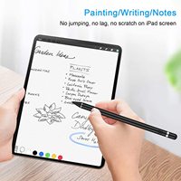 Pena Stylus Layar Sentuh Kapasitif Aktif untuk Pencil & iPad, Logam Plastik, Daya Tahan Baterai 12-18 Jam, Kompatibilitas Universal