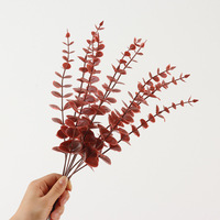 Tiges d'eucalyptus Feuilles d'eucalyptus artificielles fausses fleurs artificielles pour la décoration de mariage de pièce maîtresse de bureau à domicile