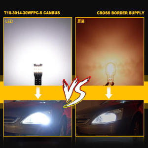 หลอดไฟ LED T10 Canbus W5W รุ่นใหม่ 501 194 168 Luces 3014 30SMD 12-24V สำหรับไฟป้ายทะเบียนรถบรรทุก รถยนต์ สำหรับรถยนต์ Jetta - Product Image 6