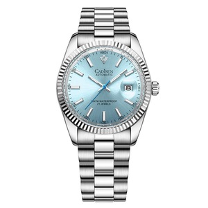Reloj Mecánico <span class=keywords><strong>CADISEN</strong></span> para Hombre Completamente Automático de Acero Inoxidable Movimiento 8214 Puntero Luminoso Fondo Transparente 30m Resistente al Agua - Product Image 2