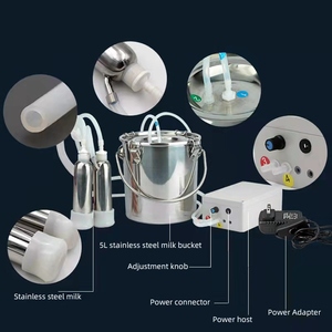 Máquina <span class=keywords><strong>de</strong></span> Ordeño Eléctrica Recargable, Mini Equipo Portátil <span class=keywords><strong>de</strong></span> Succión <span class=keywords><strong>de</strong></span> Leche Pulsante para Vacas, Ovejas y Burros - Product Image 6