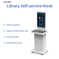 Kiosco de autoservicio RFID UHF para préstamo y devolución de libros, equipo inteligente para bibliotecas, estación de autoservicio para bibliotecas de escuelas públicas