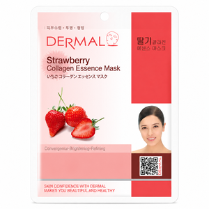 เดอร์มอล สตรอเบอร์รี่ คอลลาเจน เอสเซนส์ มาส์ก 23 กรัม แผ่นมาส์กหน้า - Product Image 1