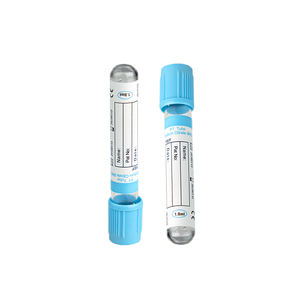 Tubo de coagulação do sodio da cabeça azul estéril vidro 3.8% 3.2% solução de coleção da amostra do sangue - Product Image 1