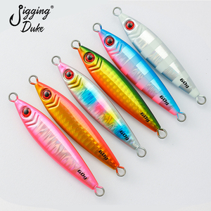 JIGGINGDUKE 60g 80g Lame <span class=keywords><strong>Shotel</strong></span> longue coulée lente Jigging plomb gabarit pêche en eau salée métal gabarit leurre - Product Image 1