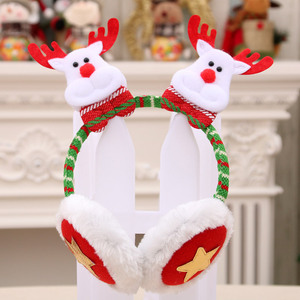 Diademas y auriculares navideños, disfraces para adultos y niños, diademas con cuernos de reno rojos, pinzas para el pelo, regalos, orejeras - Product Image 4